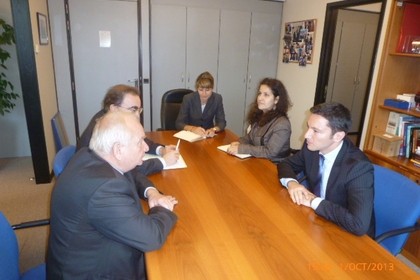 Kristian Vigenin held talks with the leaders of the political groups in the European Parliament and with Commissioners Füle and Georgieva